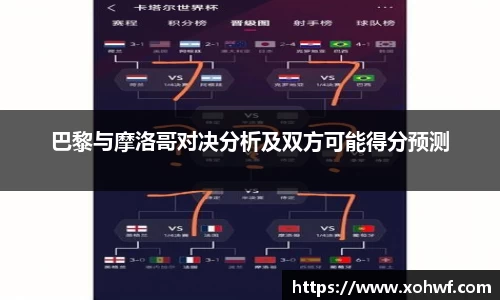 巴黎与摩洛哥对决分析及双方可能得分预测