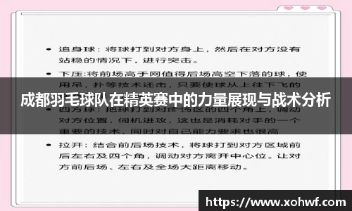 成都羽毛球队在精英赛中的力量展现与战术分析
